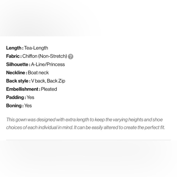 NWT LanTing Bridal Royal Blue A-line Boatneck Okeated Chiffon Dress, 6 - Picture 8 of 11